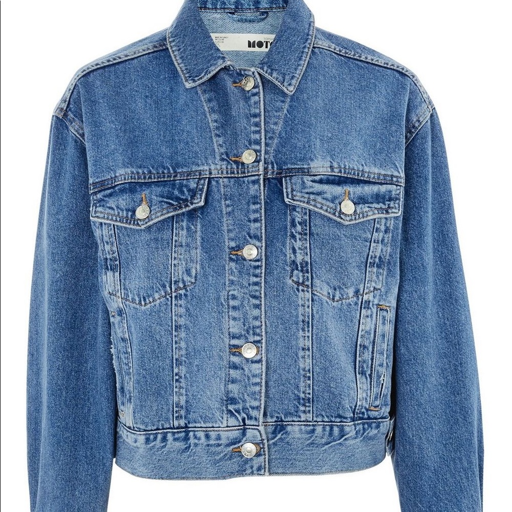 Topshop denim oversized jacket